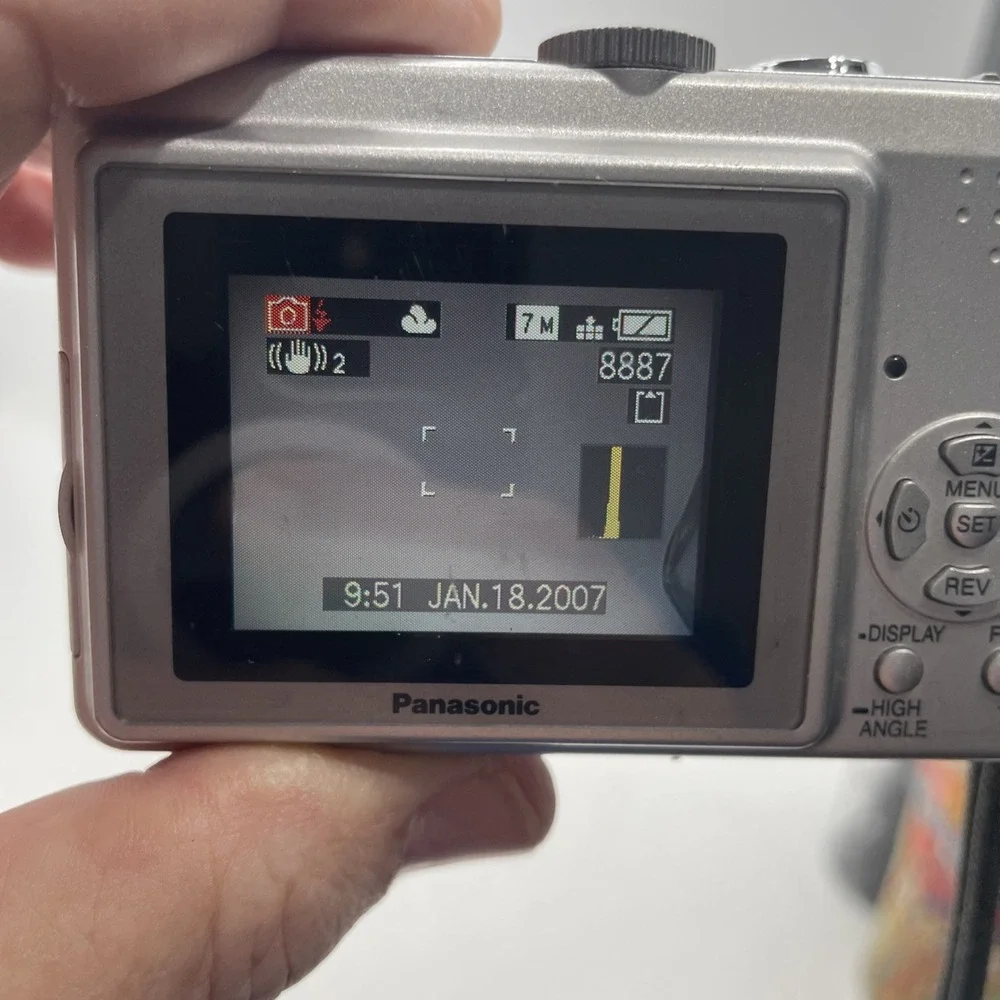Panasonic LUMIX DMC-LZ6 7.2 MP 6X Zoom Digital Camera+Battery+SD Card-TESTED